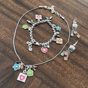 Brighton HAVANA  Nights Love  note necklace earrings & bracelet set